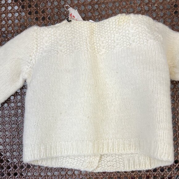 vintage 1960s handmade baby cardigan sweater - Picture 4 of 4